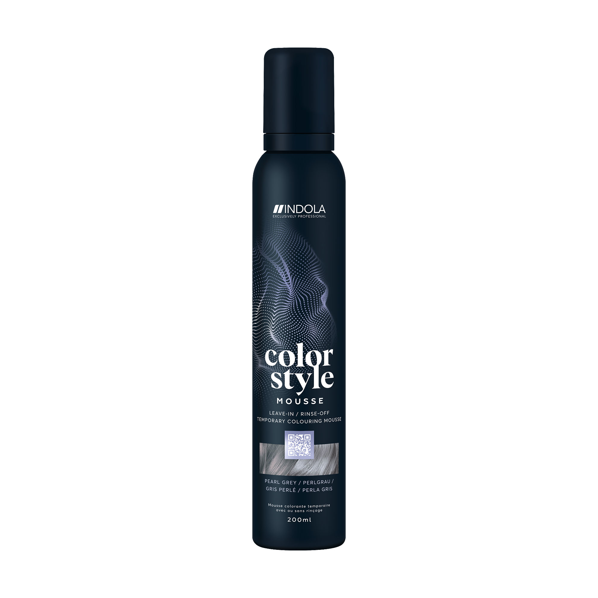 Уцінка! Відтіночний мус для укладання волосся Indola Color Style Pearl Grey, 200 мл