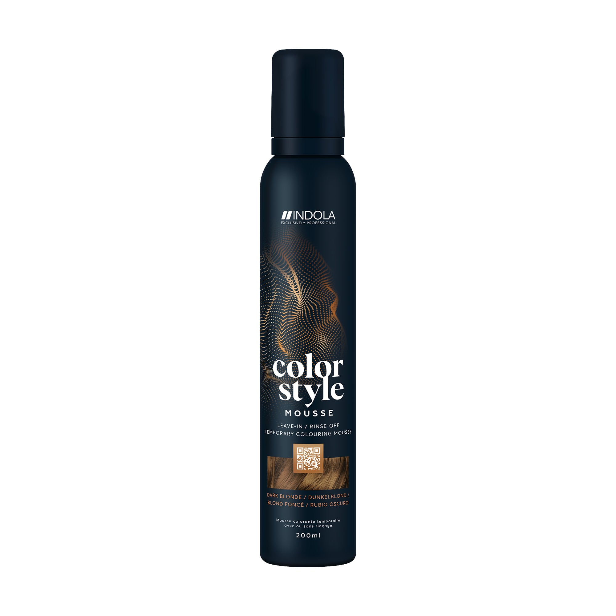 Уцінка! Відтіночний мус для укладання волосся Indola Color Style Dark Blonde, 200 мл